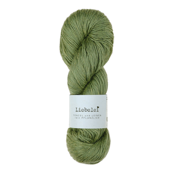 Atelier Zitron Liebelei 2712 Blattgrün – veganes Garn aus 70 % Lyocell und 30 % Leinen