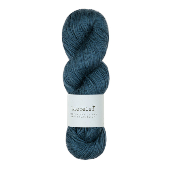 Atelier Zitron Liebelei 2715 Marine – veganes Garn aus 70 % Lyocell und 30 % Leinen