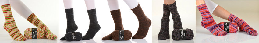 Ideenpool - Socken stricken aus 4-fach Sockenwolle