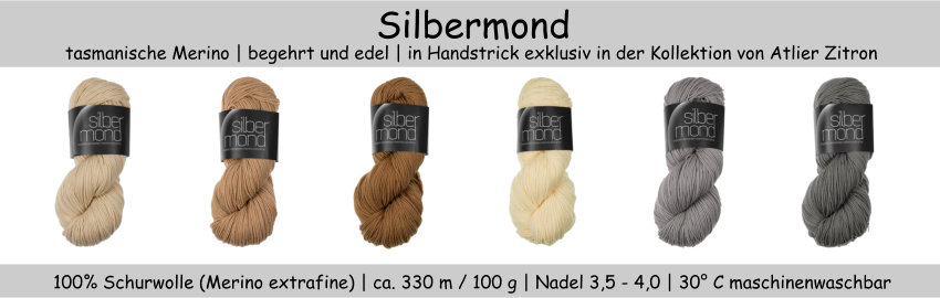 Atelier Zitron Wolle Silbermond - Beitragsbild